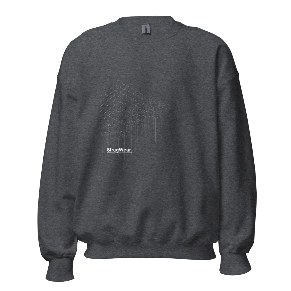 Collapse Crewneck, Dark Heather