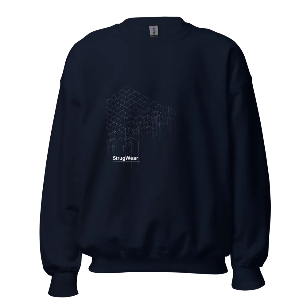 Collapse Crewneck, Navy
