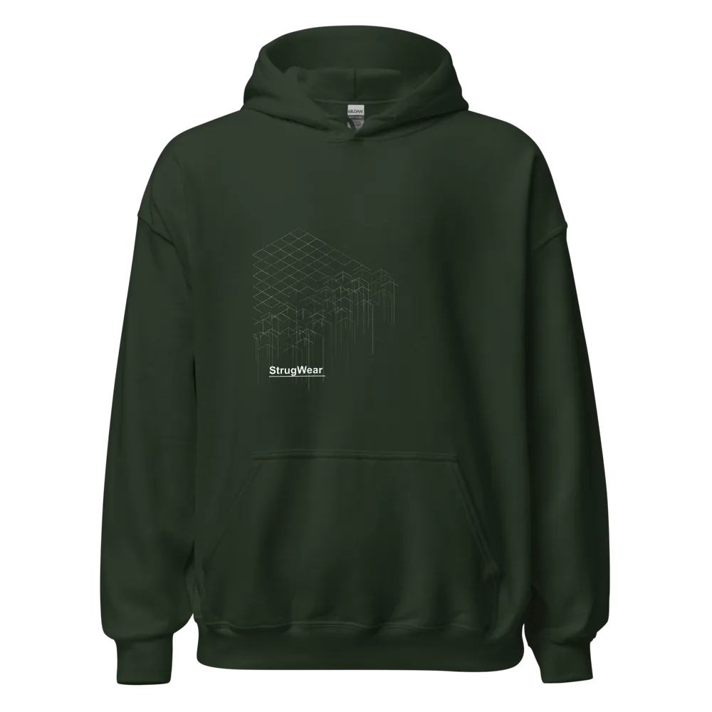 Collapse Hoodie, Forest Green