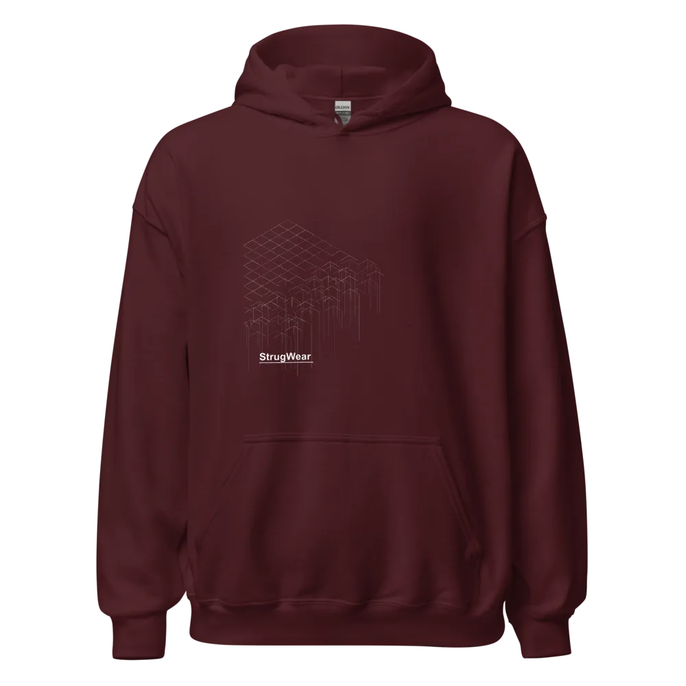 Collapse Hoodie, Maroon