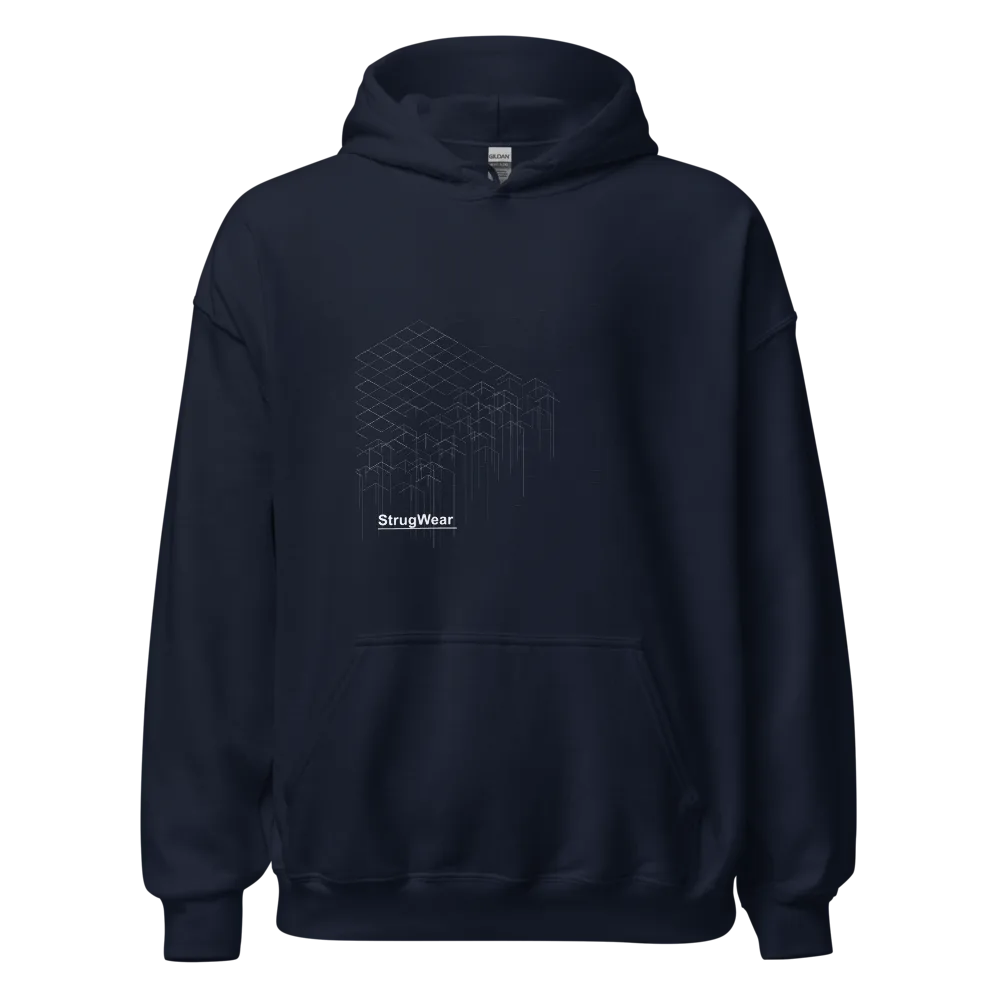 Collapse Hoodie, Navy
