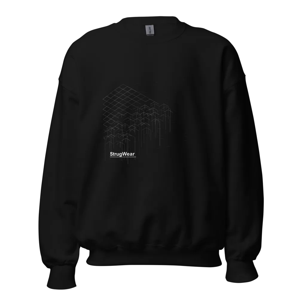Collapse Crewneck, Black